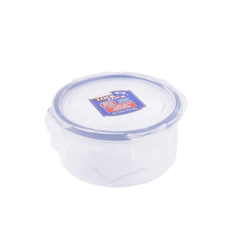 Lock & Lock 70100 L&L Classic Short Round Container, Clear