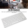 Wireless Keyboard Mini 78 Keys Ultra Thin Portable White Computer