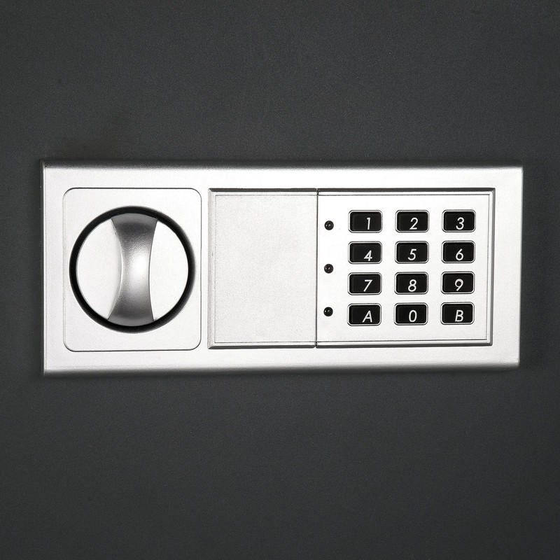 In-Wall Safe with Electronic Keypad and 2 Manual Override Keys