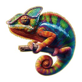 Amphol Wooden Jigsaw Puzzles for Adults, Gnome 200 Pieces Wooden Puzzles with Unique Shape, Medium 10.6"x10.3" wiith Wooden Box