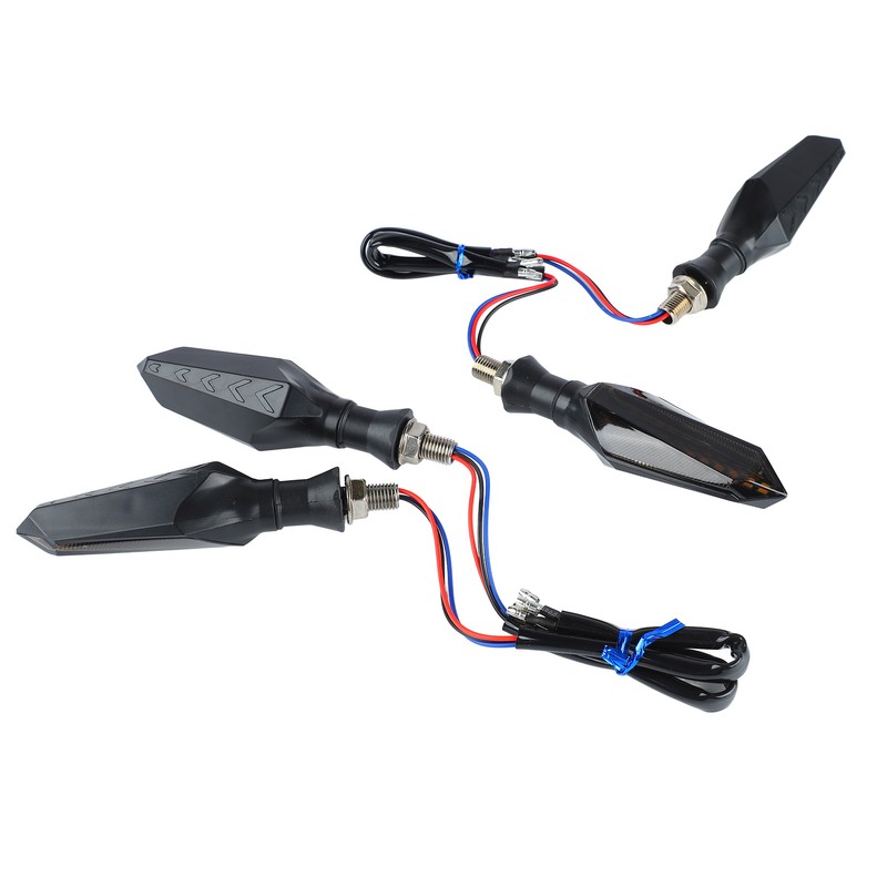 4Pcs Motorcycle Turn Signal Light 12LED 12V Universal Sequential Indicator