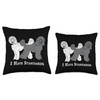 I Have Standards Poodle Throw Pillow