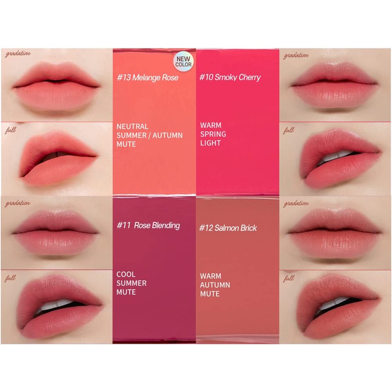 ETUDE Fixing Tint, Mellow Peach (Warm/Autumn), Lip Tint, Lipstick, 0.1