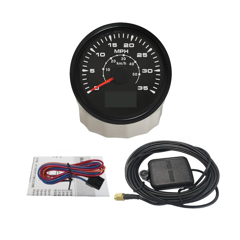 ELING ATV Car Boat GPS Speedometer Velometer 0-35MPH 0-55KM/H Odometer