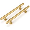 LONTAN 10 Gold Kitchen Handles 160mm Gold Cupboard Handles T-Shaped