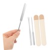 Ipetboom Makeup Tools Set Stainless Steel Palette Stick Foundation Mixing