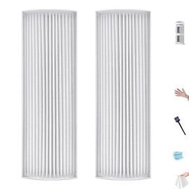 TPP220F HEPA Air Filter Replacement Compatible with Envion Therapure Air Purifier Models TPP220, TPP220F, TPP220H & TPP220M - 12.2” x 4.1” x 1.3”,4-Stage Filtration with Activated Carbon(2 Pack