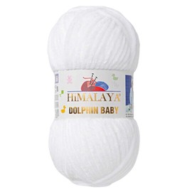 2 Pack/Skeins Himalaya Dolphin Baby, Each Skein 100 Gr/3,5 oz, 120 mt/ 132 yd, Super Bulky Yarn, Blanket Yarn, Velvet Yarn, Knitting Yarn, Amigurumi Yarn, Baby Yarn 80301