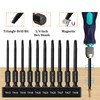 Pack of 10 Triangle Screwdriver Bits 65 mm Hex Shank