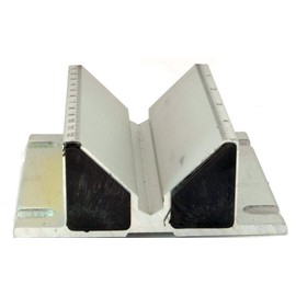 Self-centering Drill Press Jig with Ruler Markings; Heavy-duty Extruded Aluminum