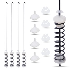 4Pcs Washer Suspension Rod Kit Replaces For Amana NTW4605EW0 NTW4516FW1 NTW4516FW2 NTW4516FW3, Whirlpool WTW4800BQ0 WTW4800BQ1 WET4027HW0 WTW4616FW2 WTW4815EW0 WTW4815EW1 WTW4816FW1 WTW4816FW2 Washer