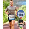 JIPUKE Race Bib Belt with Adjustable Elastic Strap, Sport Running