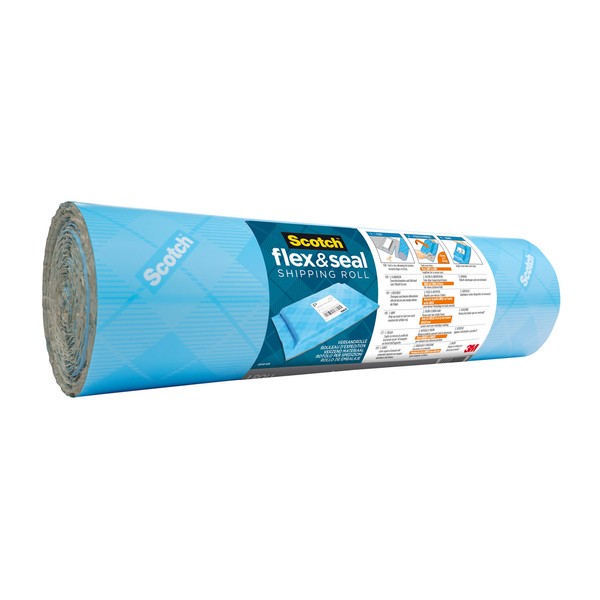 Scotch Flex and Seal Shipping Roll, 38 cm x 6 m, All-in-One Shipping Solution, Easy Packaging Alternative to Postage Bags