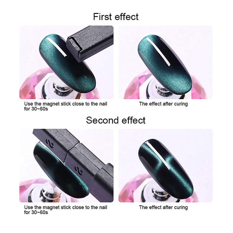 SILPECWEE 4pcs Nail Magnet Tool Set Magnet Plate Wand Board
