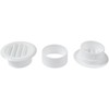 Vent Systems 1.5" Inch Pack of 4 White Door Air