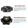QUARKZMAN Star Knobs 1/4-20 Thread Female 38 mm Head Plastic