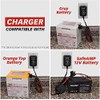 SafeAMP 12-Volt Charger for Power Wheels Gray Battery and Orange