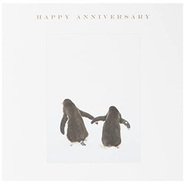 Susan O'Hanlon Anniversary Card - Penguin Couple Happy Anniversary, AN31