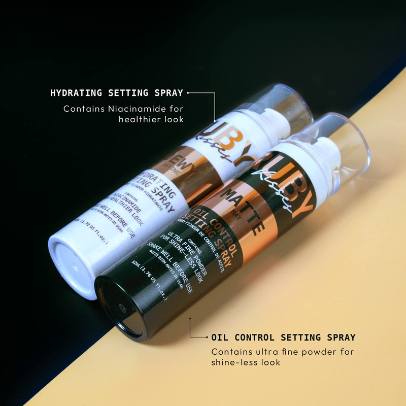 Ruby Kisses Setting Spray - Ultra-fine mist, Sets makeup, Long-Lasting