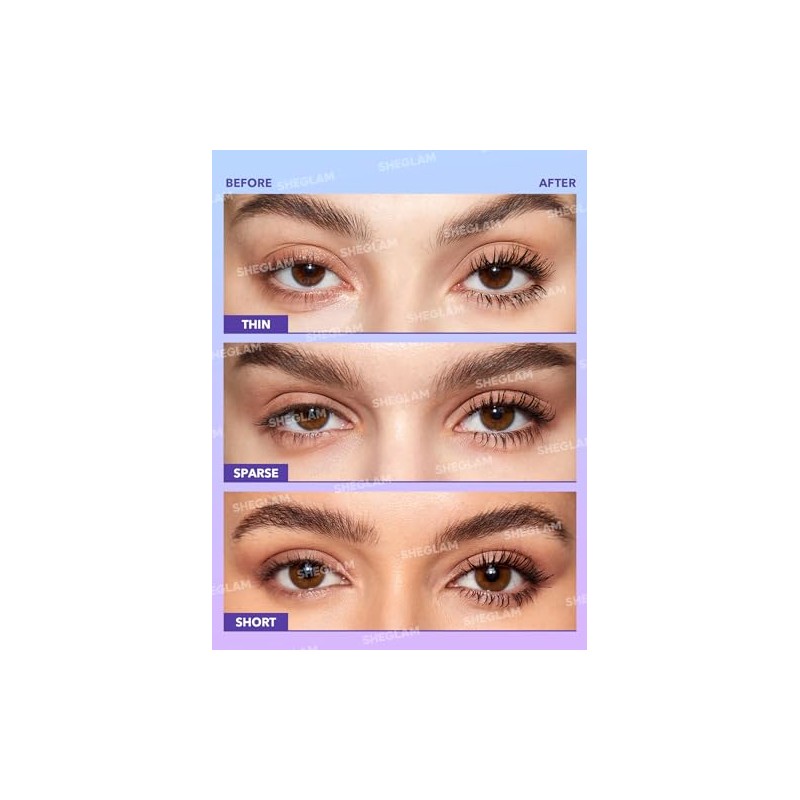 SHEGLAM Flutter Wink Volumizing Mascara Lash Extensions Tubing Mascara Length