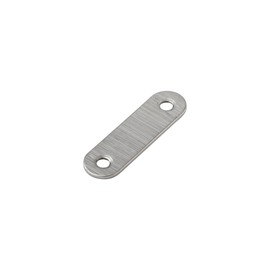 OMIDEAS 20 x Flat Connecting Plates (56x16x1.8cm) Straight Repair Repair Flat Bracket Shelf Support Silver Stainless Steel Connector