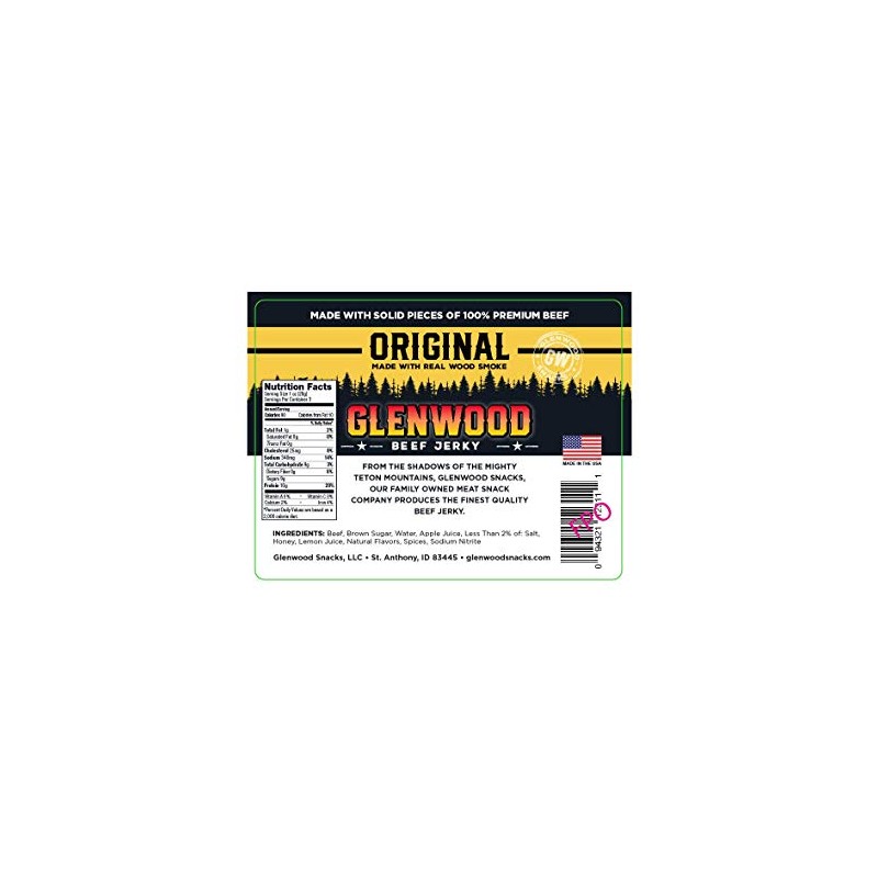 Glenwood Jerky 10oz 100% Beef Jerky (ORIGINAL)