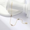 Rotnso Anklets for Women 14K Real Gold Plated Evil Eye