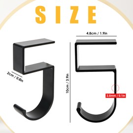 Bohrma Pack of 4 Bag Holders for Table, Table Handbag Holder Hooks, Handbag Holder, Holders for Table Handbags Holder Table, Non-Slip Bag Hook Holder, Handbags, Bag Holder, Table Handbag Holder Hook