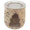 Indian Soapstone Incense Burner with Stainless Steel Strainer and Metal