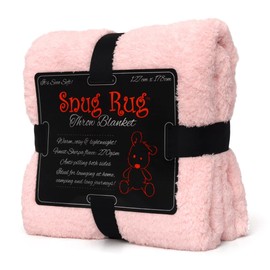 Snug Rug Pink Quartz Special Edition Blankets Luxury Sherpa Fleece 127 x 178cm (50" x 70") Sofa TV Throw Blanket - Pink Quartz
