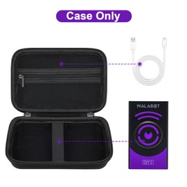 Canboc Hard Carrying Case Compatible with WALABOT DIY 2 Advanced Stud Finder and Wall Scanner, Walabot PRO Programmable 3D Imaging Sensor Bag, Mesh Pocket fit Cable, Black