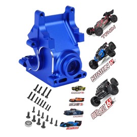 Aluminum Gearbox Case Upgrade Parts for 1/7 1/8 ARRMA 6S BLX Typhon Kraton Notorious Outcast Mojave Infraction Felony Talion Limitless 6S BLX,ARRCat RC Hop Ups Upgrades Parts,Replaces AR310854 (Blue)