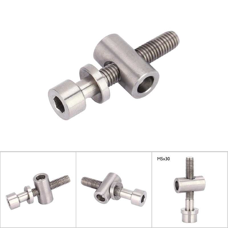 Alomejor Titanium Alloy Bicycle Seatpost Screw M5 x 30mm –