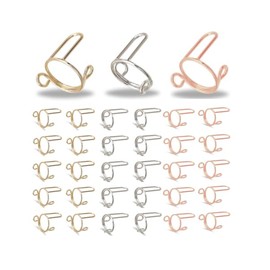 Generic Wudu Nail Rings, 10PCS Adjustable, Reusable, Removable, Customizable, Set of 10 Pieces (GOLD), Large