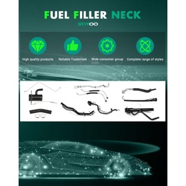 SCITOO F47Z9034P Fuel Filler Neck Pipe Tube Fit 1990-1997 For Ford Ranger For Mazda B2300 1994-1997 For Mazda B4000 with 108" or 125" Wheel Base Except Flareside Stepside and Splash Models