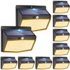 Solar Motion Sensor Outdoor Lights [138 LED/10 Packs] Solar Security