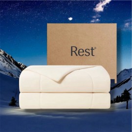 REST Evercool Cooling Comforter, King/Cali King, Snow Ivory