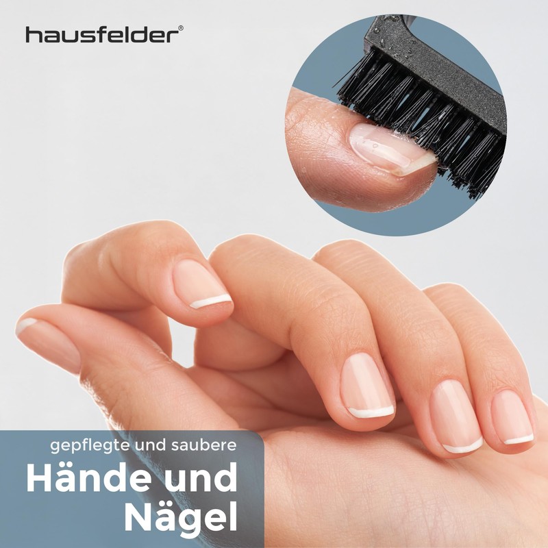 Hausfelder Hand Brush, Set of 4, Black and White