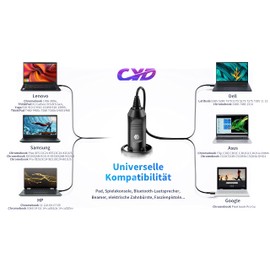 12V/24V Car Power Supply 65W, CYD 65W PowerFast Car Charger Power Supply (65W USB C)