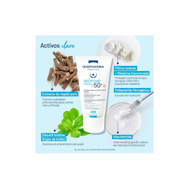 Isispharma Neotone Radiance 50 Protector Solar Color Medio