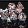 UDIXI 7-Die Polyhedral Dice Set D&D, Resin DND Dice Set