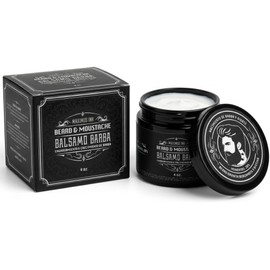 Kit de Crecimiento para Barba y Bigote (Tratamiento 1 Mes) Bálsamo con 20% Bergamota y Tónico Estimulador Rellena Huecos, Engrosa y Fortalece el Vello Facial Incluye 1 Bálsamo + 1 Tónico