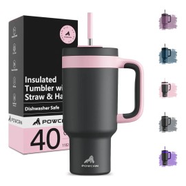 Powcan Vaso Térmico De Acero Inoxidable Con Calor/frí 40oz
