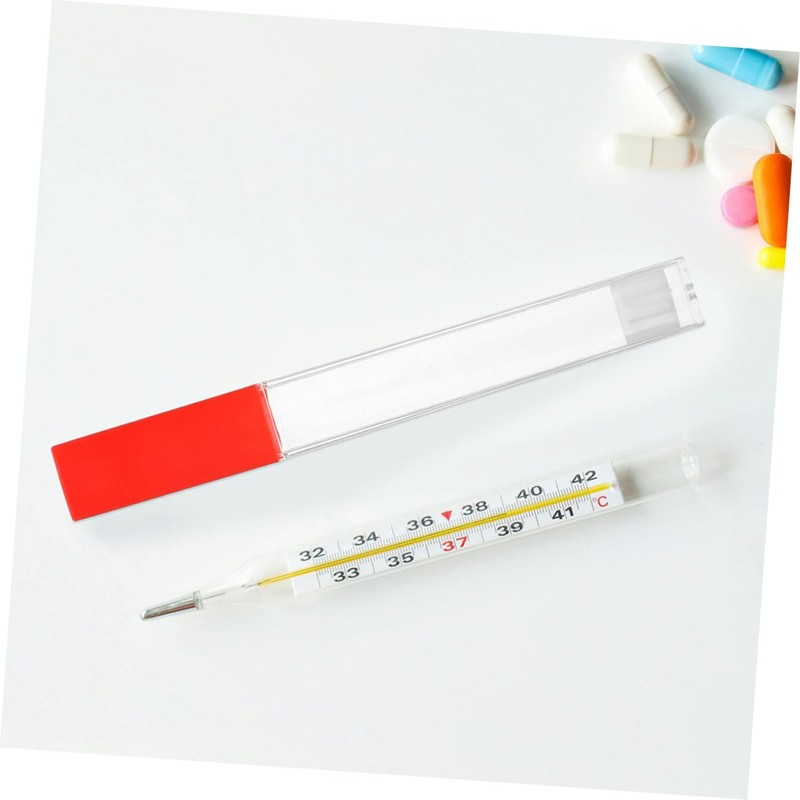 CAXUSD 10pcs Thermometer Storage Holder Reusable Tubes for Thermometer Protection