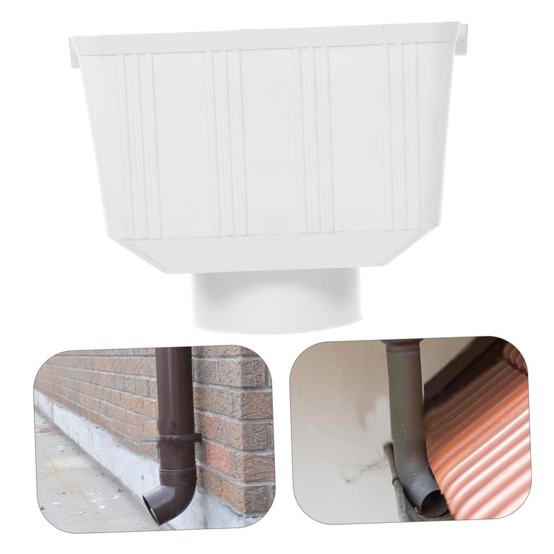 OSALADI Downspout Diverter for Rainwater Collection Easy Install PVC Gutter