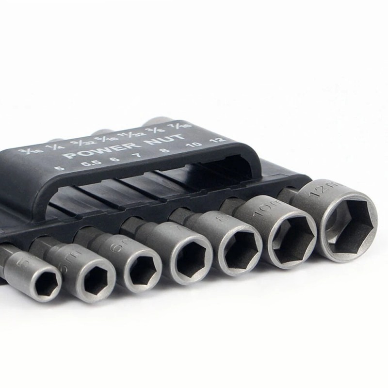 Power 14Pcs Power Nuts Driver Drill Bit Set Metric Socket