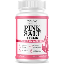 Pink Salt Trick Capsules - Original PinkSalt Trick Supplement for Weight, Energy & Metabolism - All Natural Advanced Support Formula Pills Reviews, 60 Capsules for 1 Month