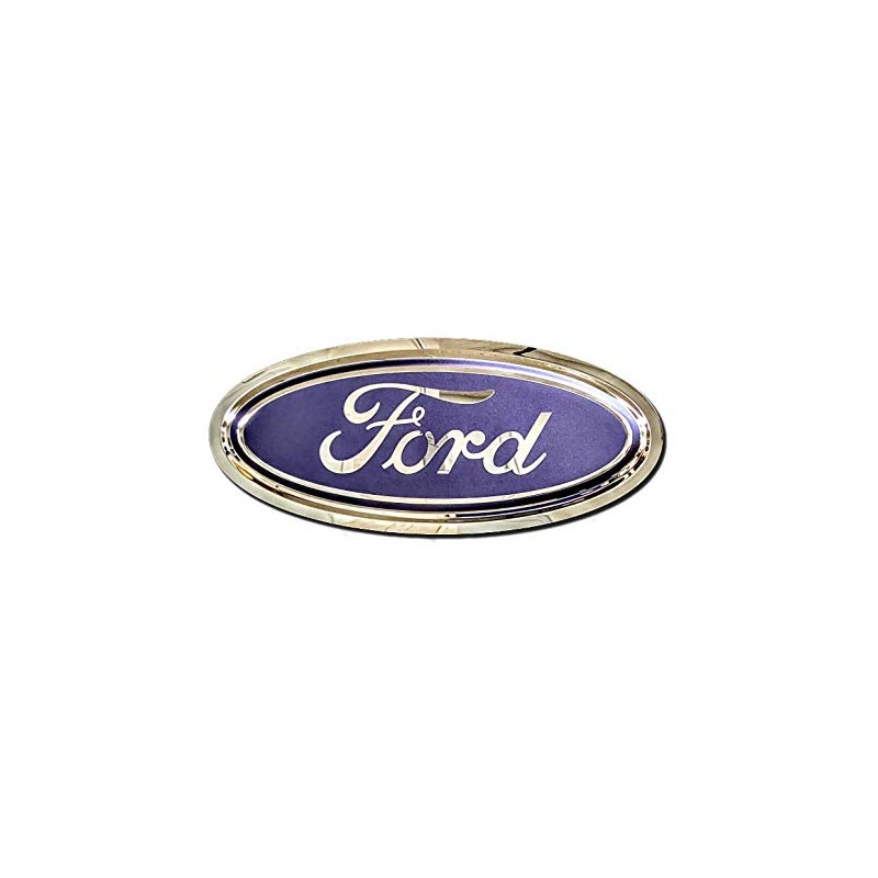 Ford Oval Logo Stainless Steel Wall Hanging Sign - Blue/Chrome