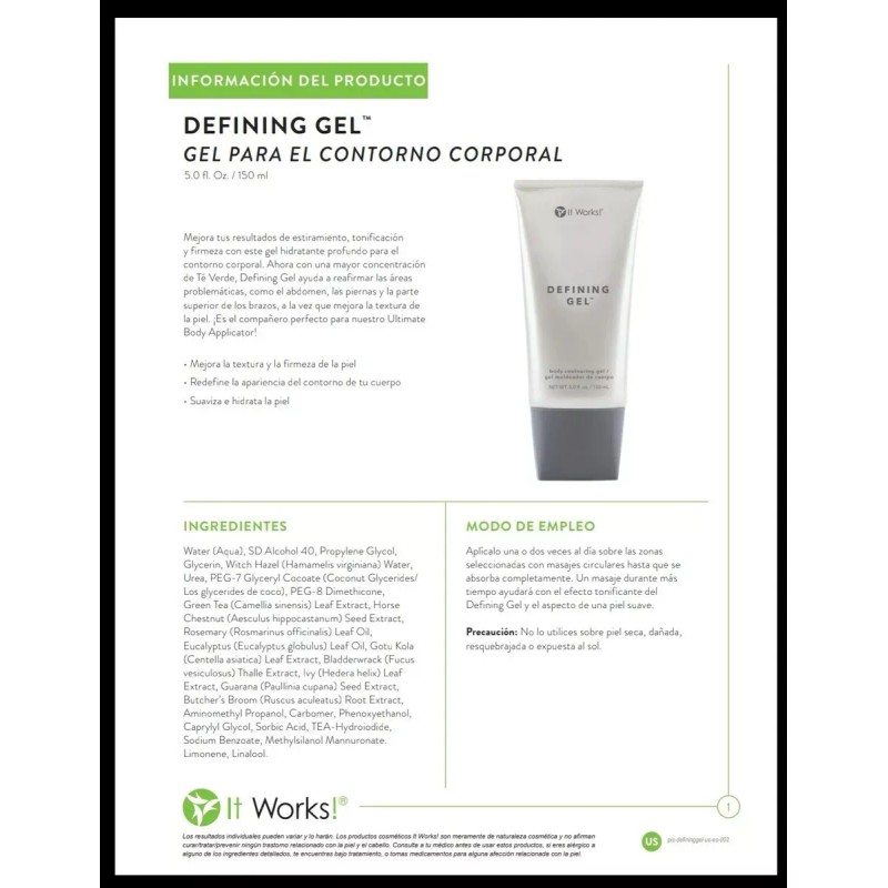 It Works! Defining Gel ( Gel Definidor ) - It