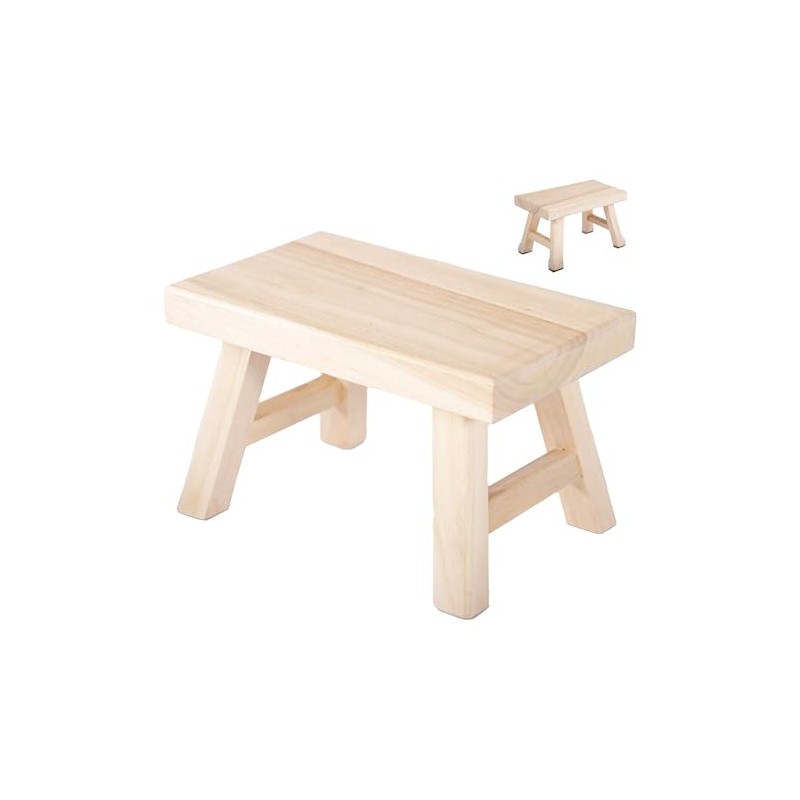 Wooden Step Stool fo Kids Handcrafted Solid Wood Stool with